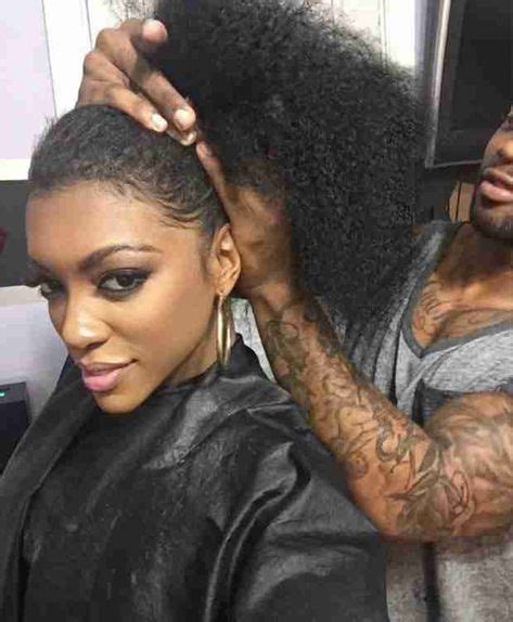 Porsha Williams Shows How Her Long Natural Hair Is。